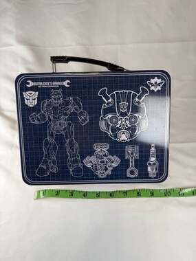 Vandor Transformers Bumblebee Garage Large Tin Tote Lunch Box